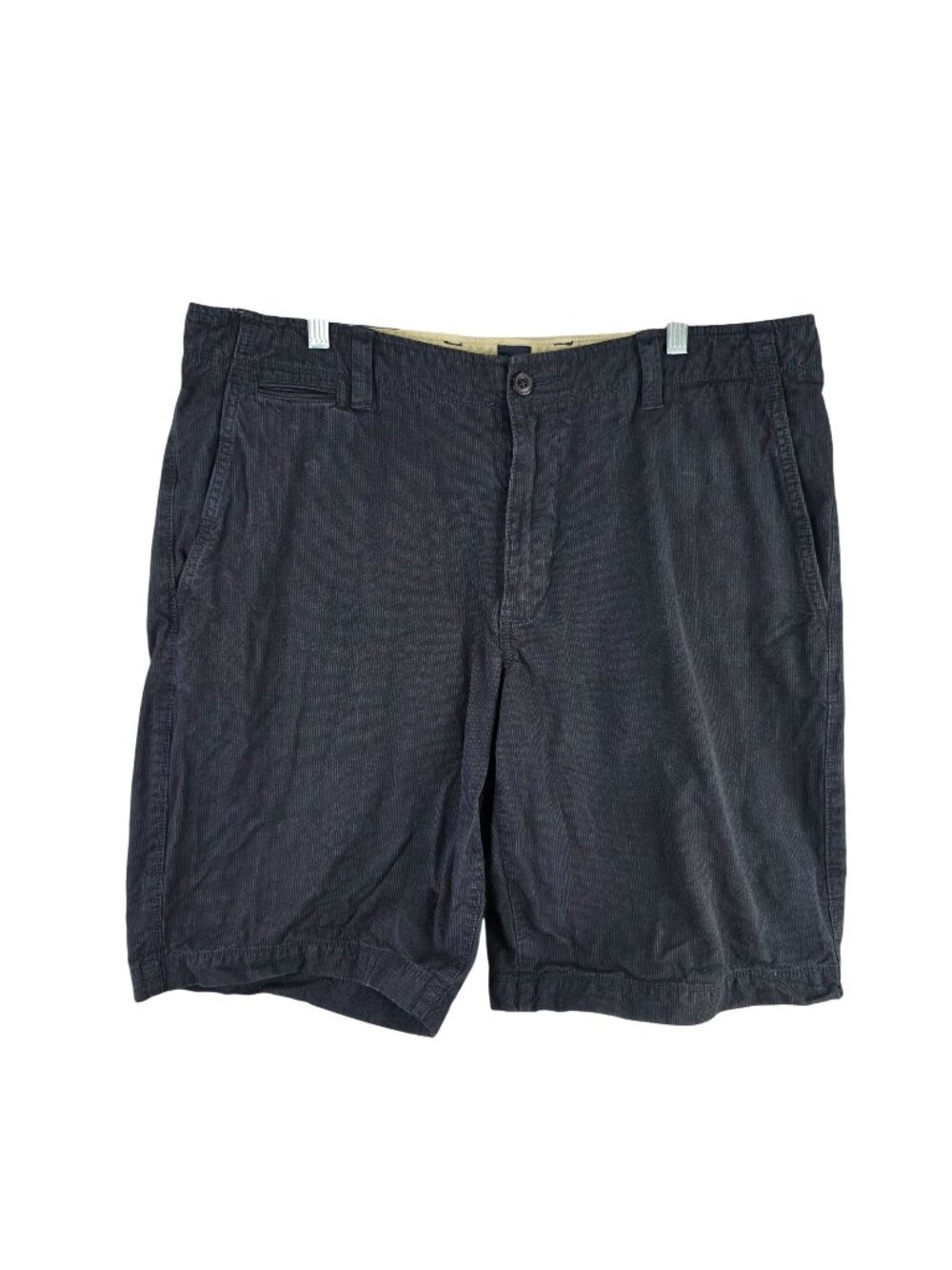 Mens Gap Black Corduroy Casual Shorts 100% Cotton 12" lnseam Size 38